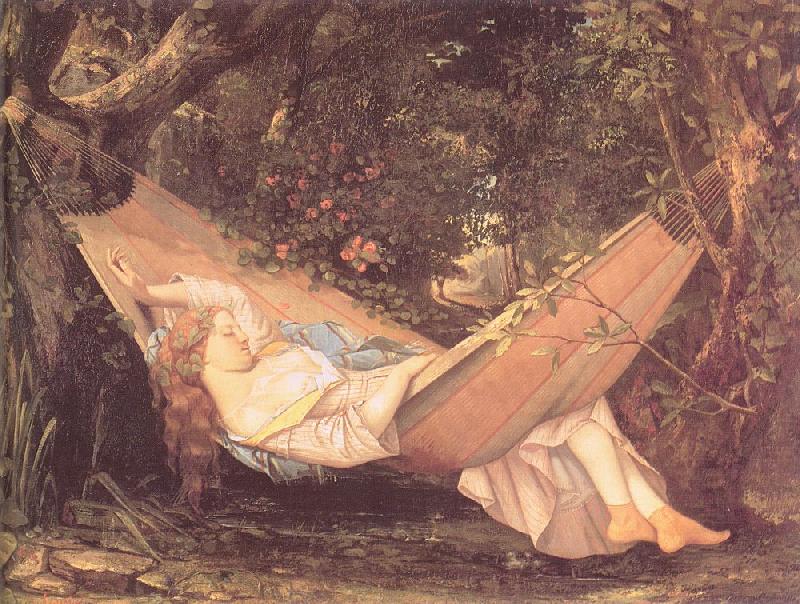 Courbet, Gustave The Hammock china oil painting image
